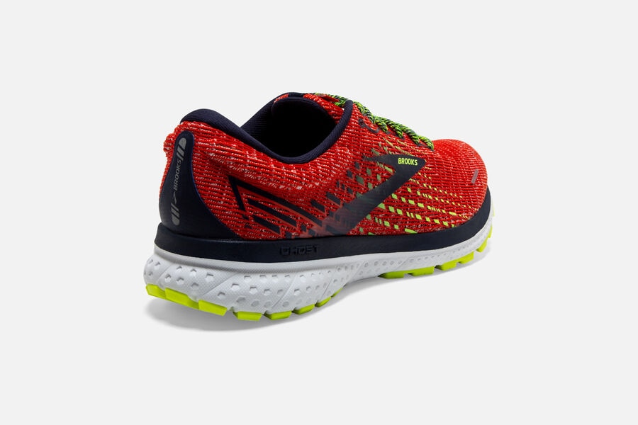 Brooks Ghost 13 Road Running Shoes Mens - Red/Black - XJOAW-9742